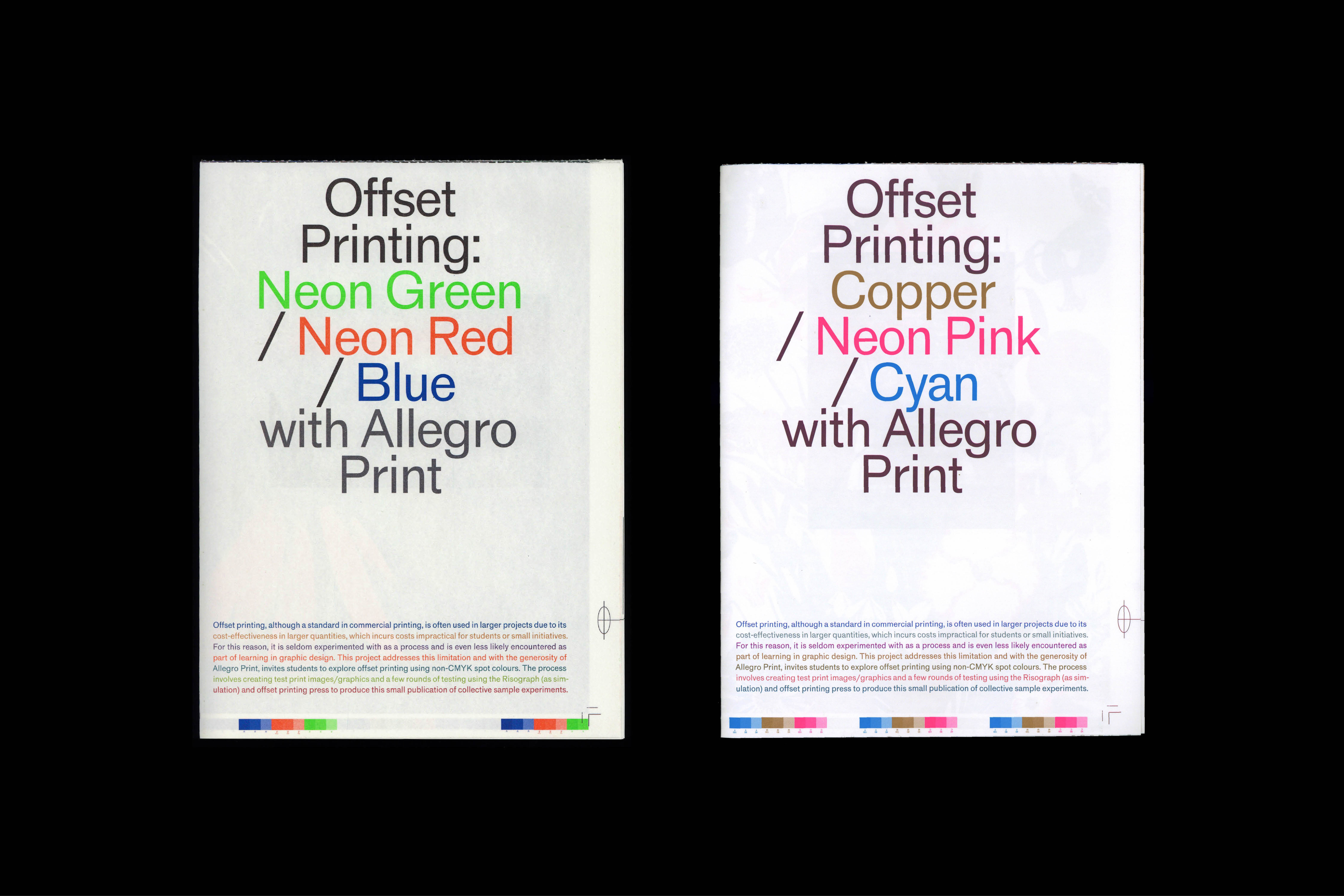 981 Offset Printing (document), with Allegro Print and a class of students